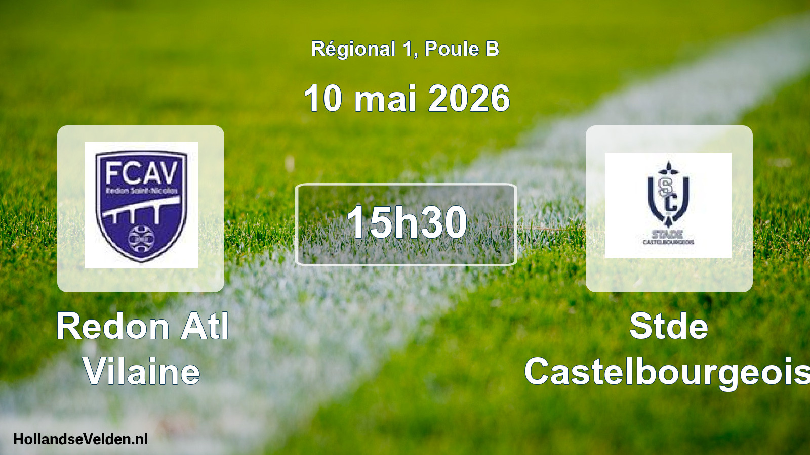 Geplande wedstrijd: Redon Atl Vilaine - Stde Castelbourgeois (10 mei 2026)