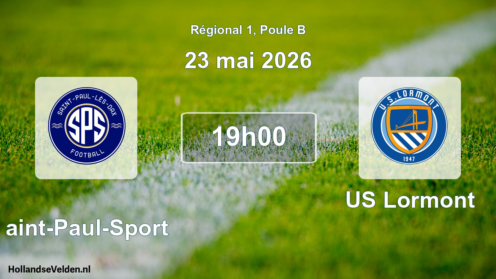 Match programmé: Saint-Paul-Sport - US Lormont (23 mai 2026)