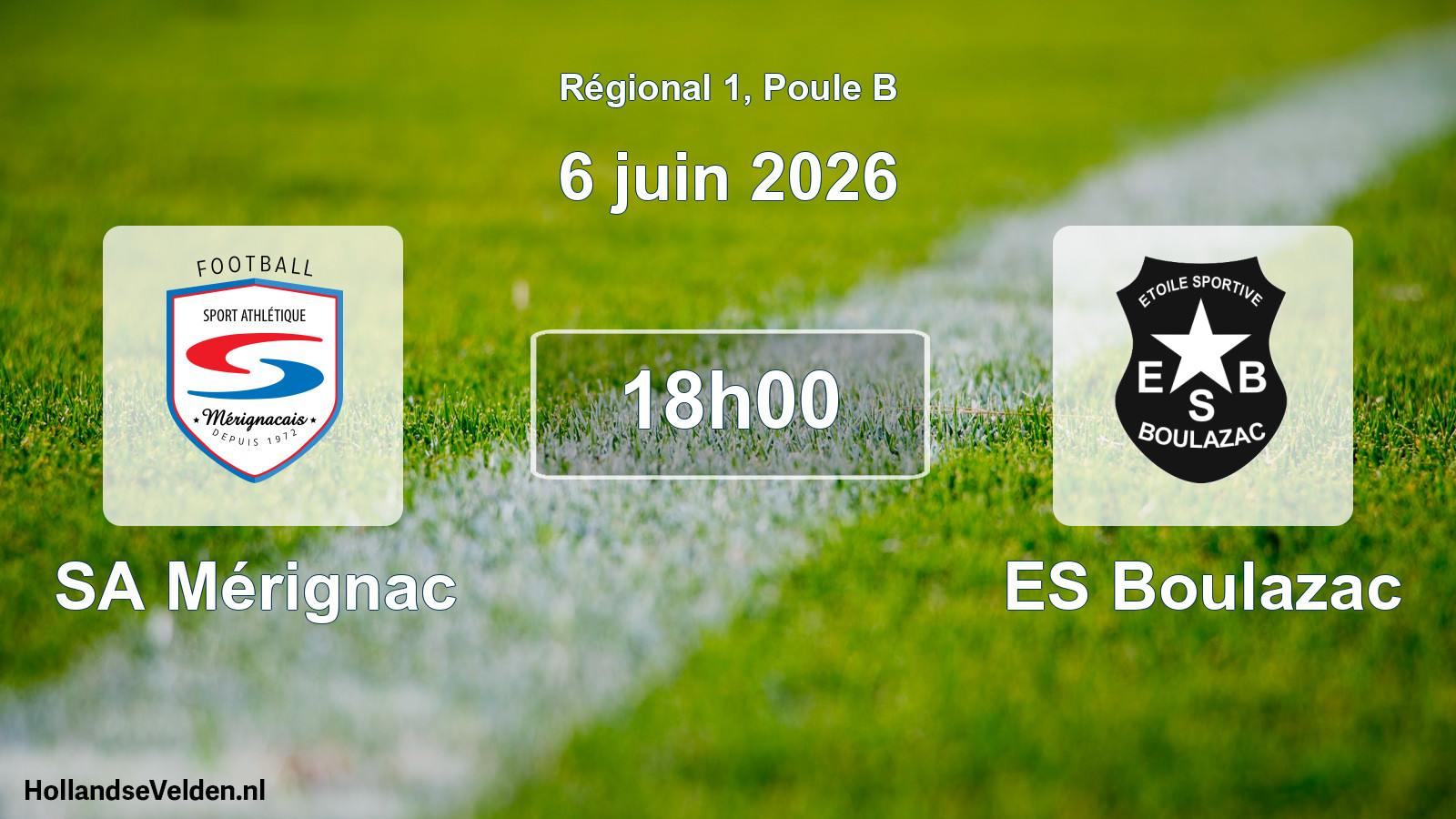 Match programmé: SA Mérignac - ES Boulazac (6 juin 2026)