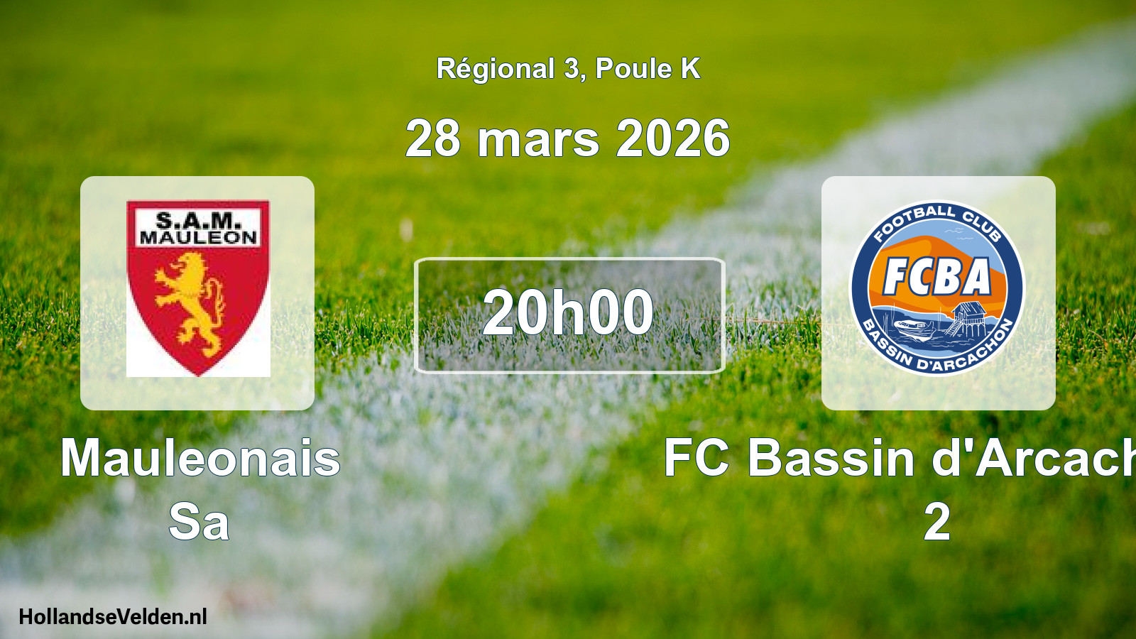 Scheduled Match: Mauleonais Sa - FC Bassin d'Arcachon 2 (28 March 2026)