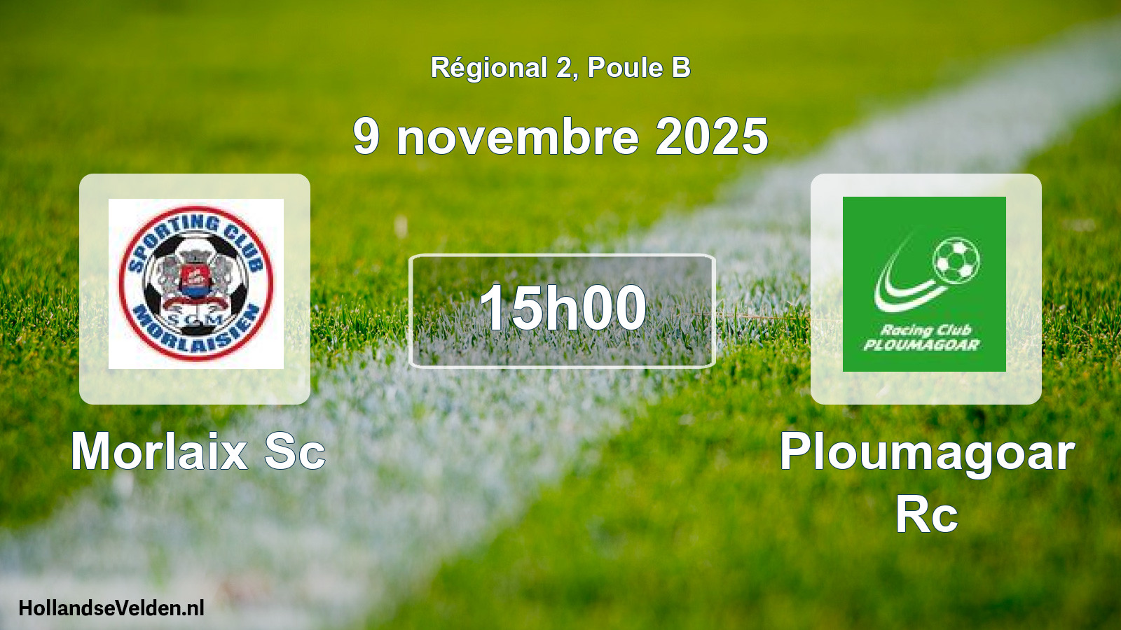 Geplande wedstrijd: Morlaix Sc - Ploumagoar Rc (9 novembre 2025)