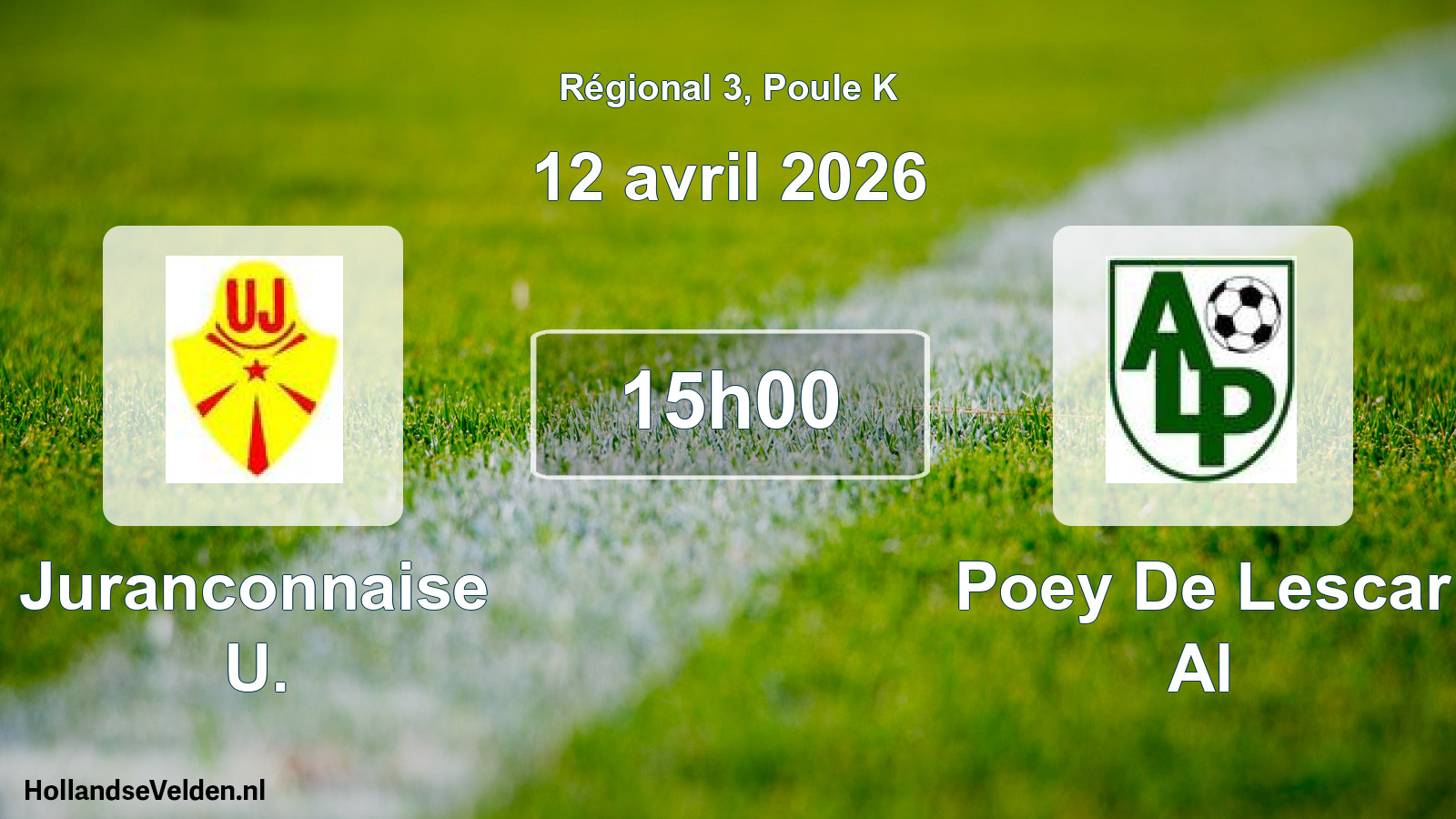 Scheduled Match: Juranconnaise U. - Poey De Lescar Al (12 April 2026)