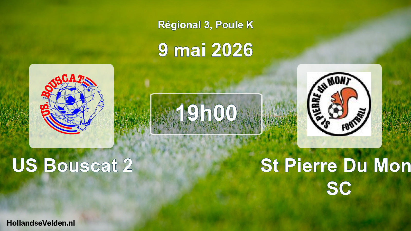 Match programmé: US Bouscat 2 - St Pierre Du Mont SC (9 mai 2026)