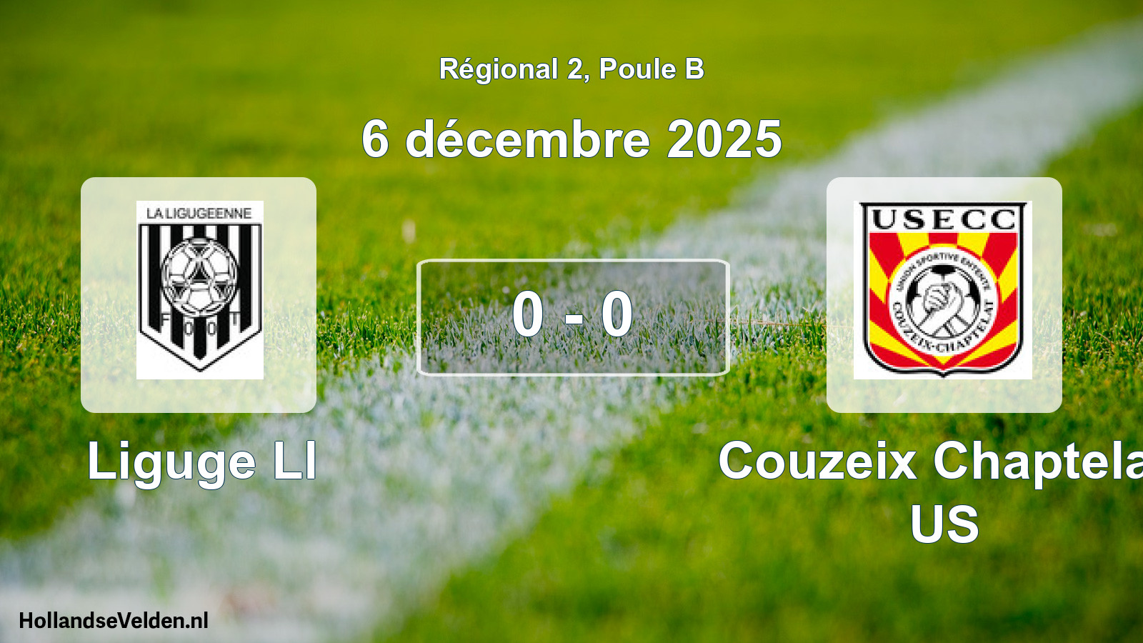Match joué: Liguge Ll - Couzeix Chaptelat US 0 - 0 (6 décembre 2025)