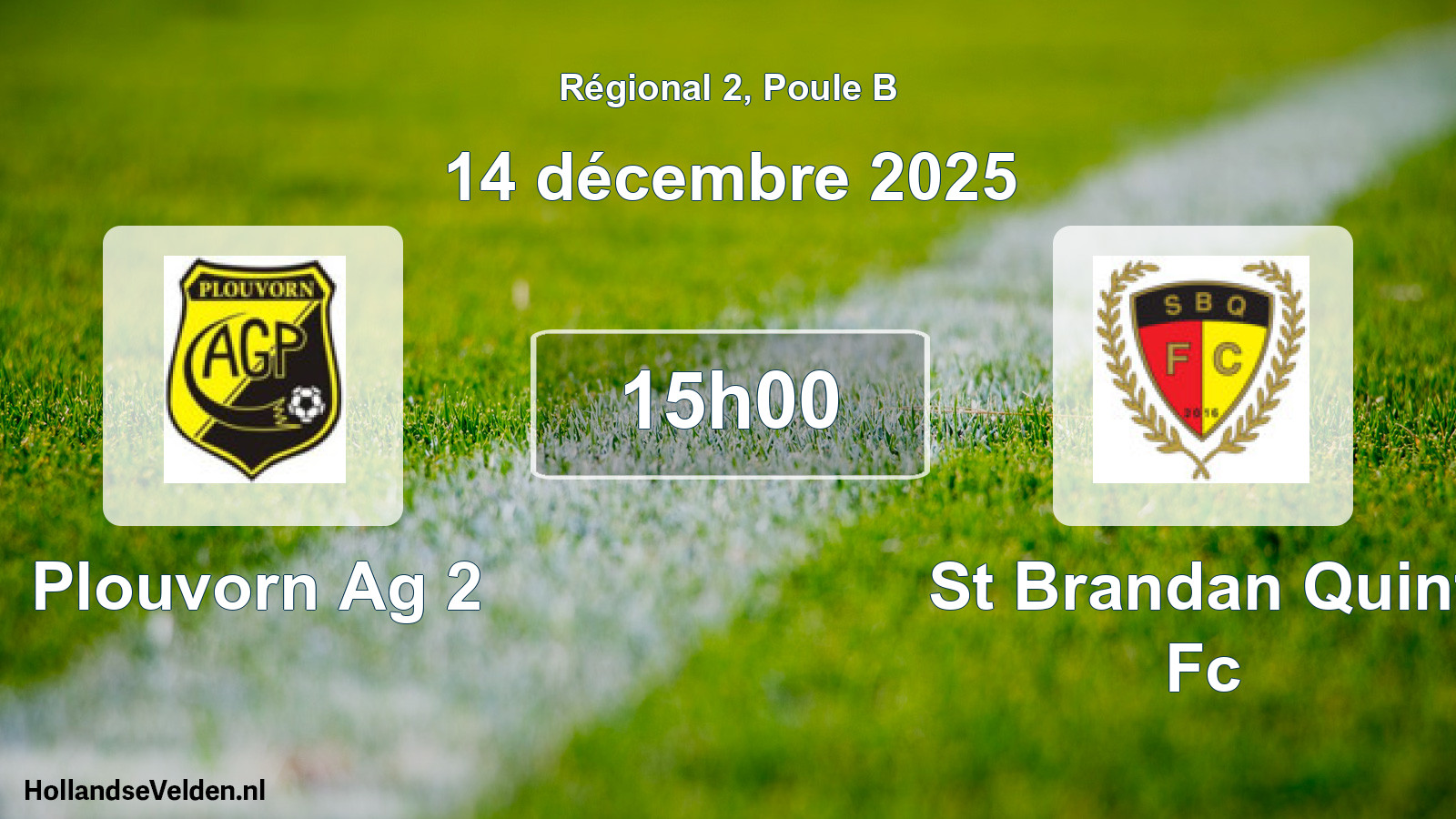 Scheduled Match: Plouvorn Ag 2 - St Brandan Quint Fc (14 December 2025)