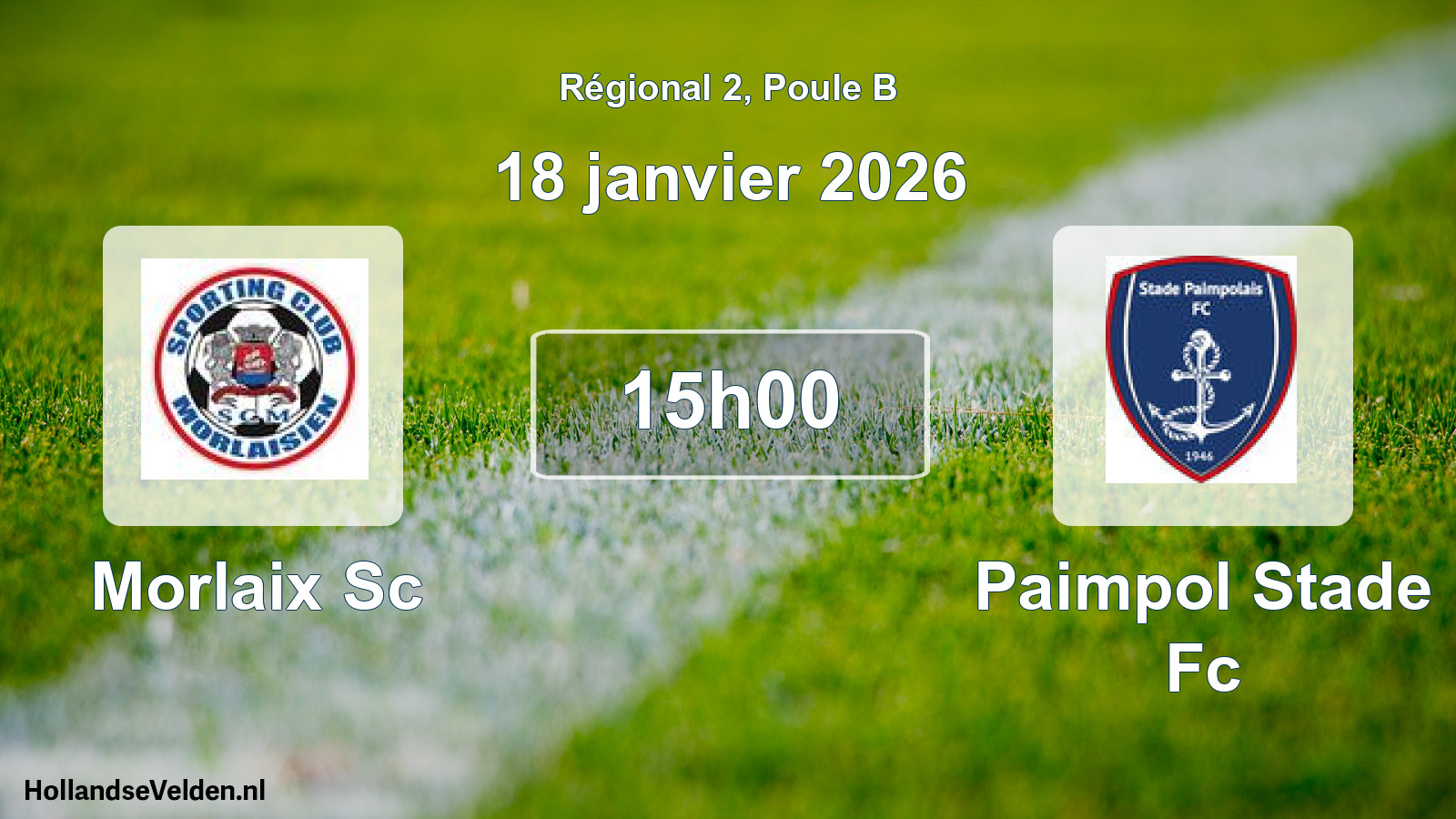 Scheduled Match: Morlaix Sc - Paimpol Stade Fc (18 January 2026)