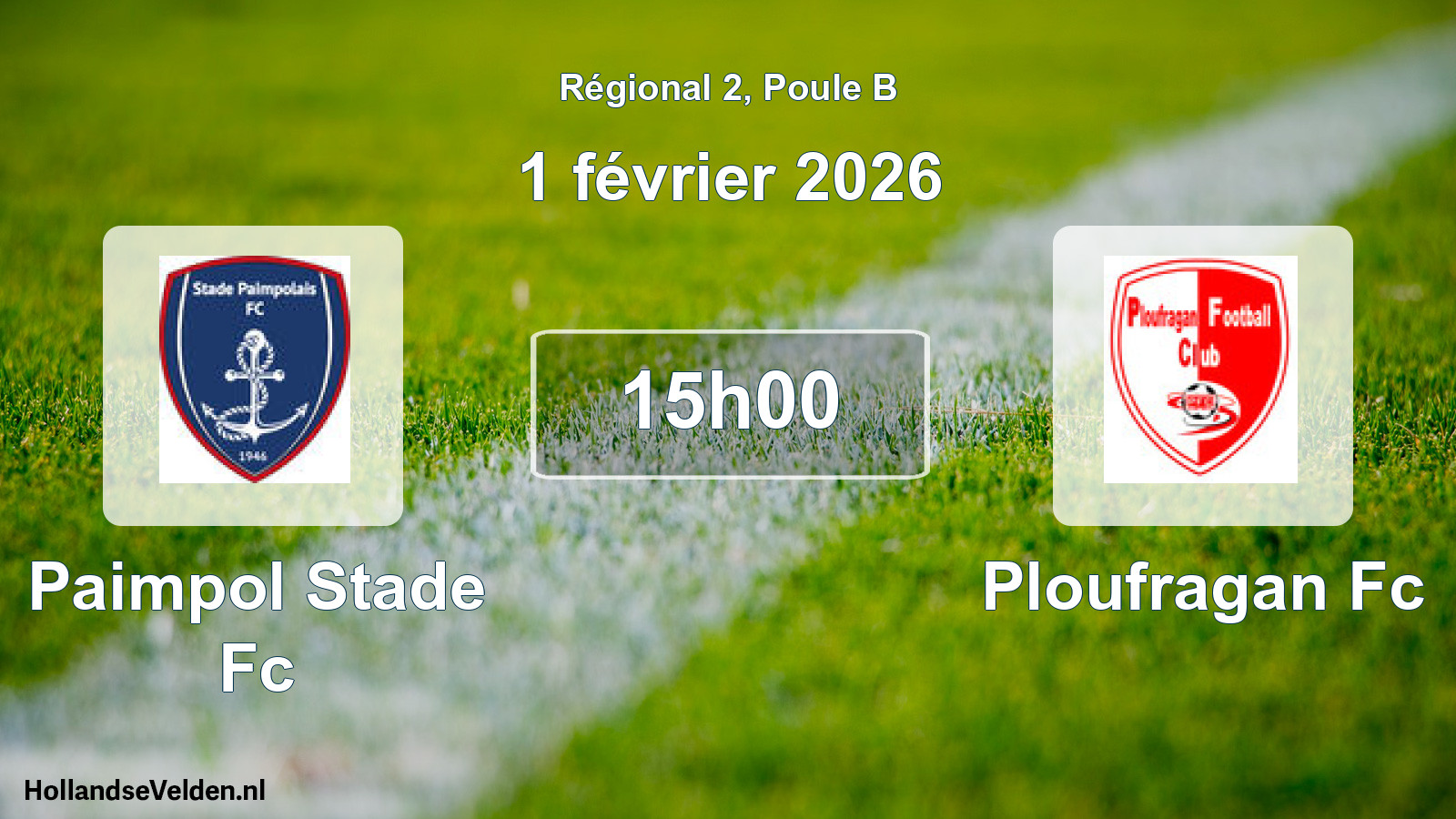 Geplande wedstrijd: Paimpol Stade Fc - Ploufragan Fc (1 februari 2026)