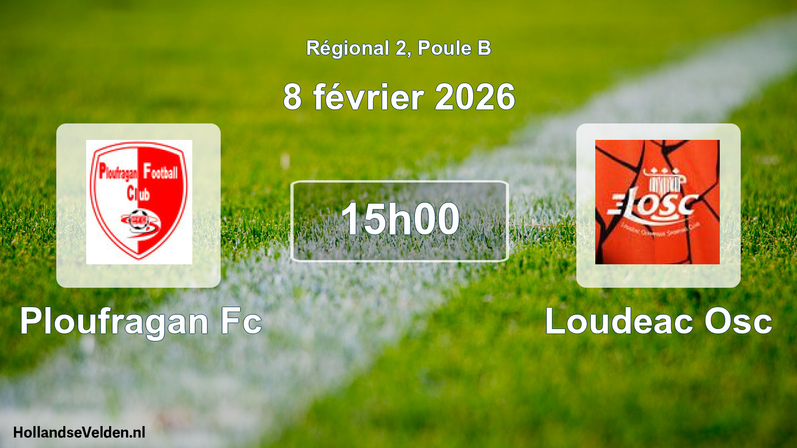 Geplande wedstrijd: Ploufragan Fc - Loudeac Osc (8 février 2026)