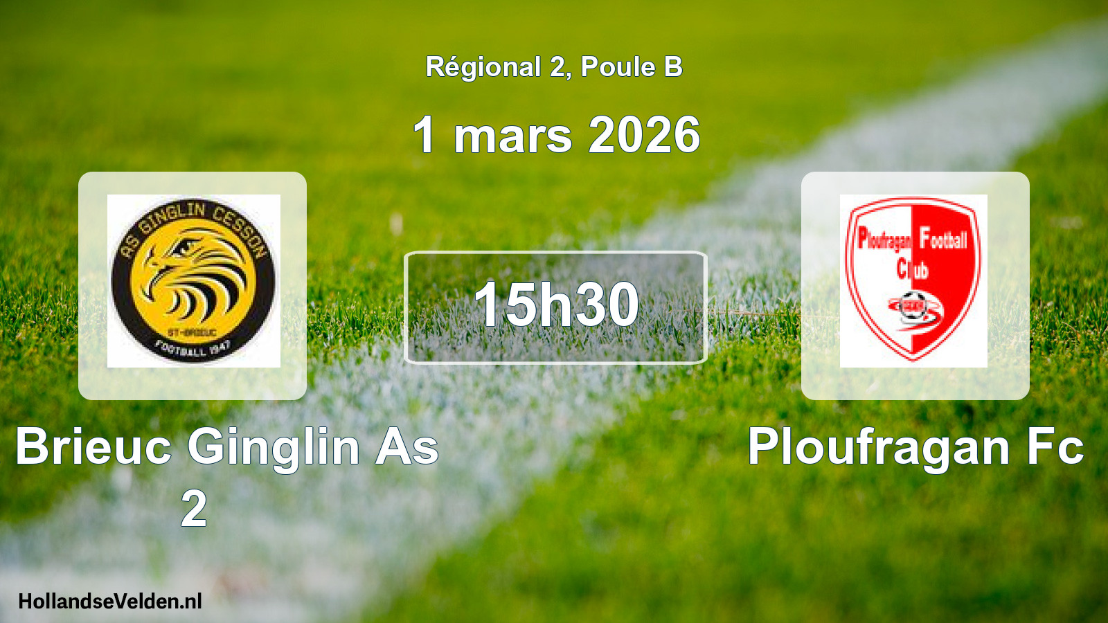 Scheduled Match: St Brieuc Ginglin As 2 - Ploufragan Fc (1 March 2026)