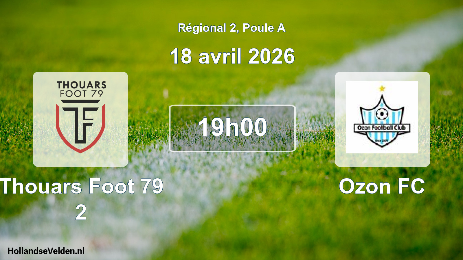 Scheduled Match: Thouars Foot 79 2 - Ozon FC (18 April 2026)