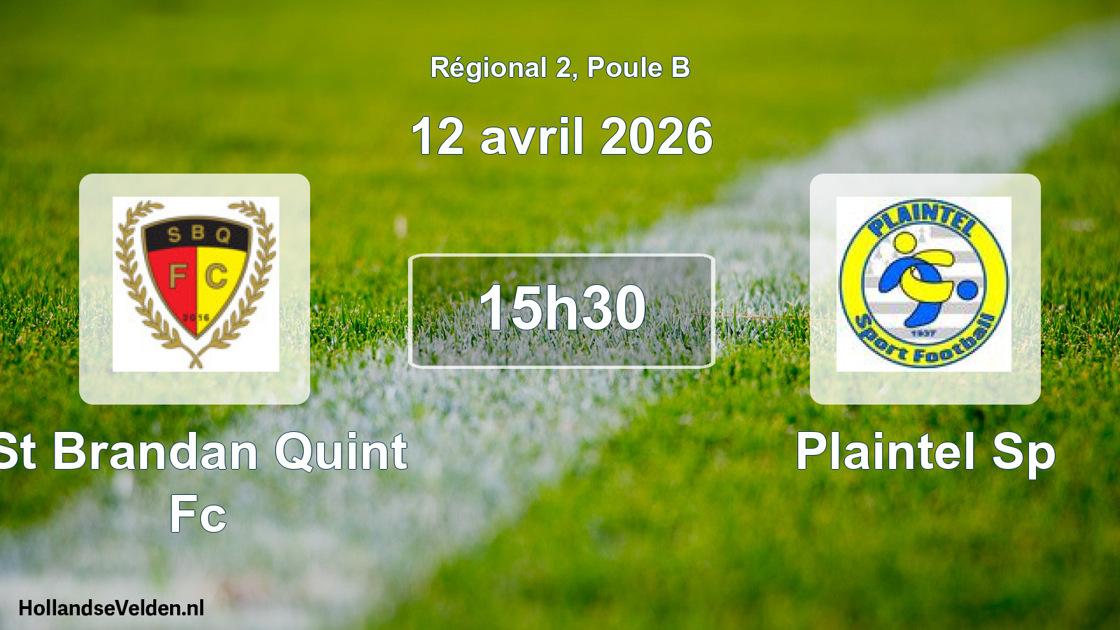 Scheduled Match: St Brandan Quint Fc - Plaintel Sp (12 April 2026)