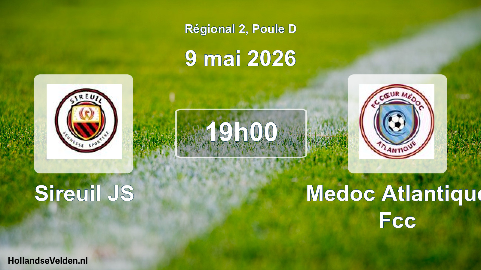 Scheduled Match: Sireuil JS - Medoc Atlantique Fcc (9 May 2026)
