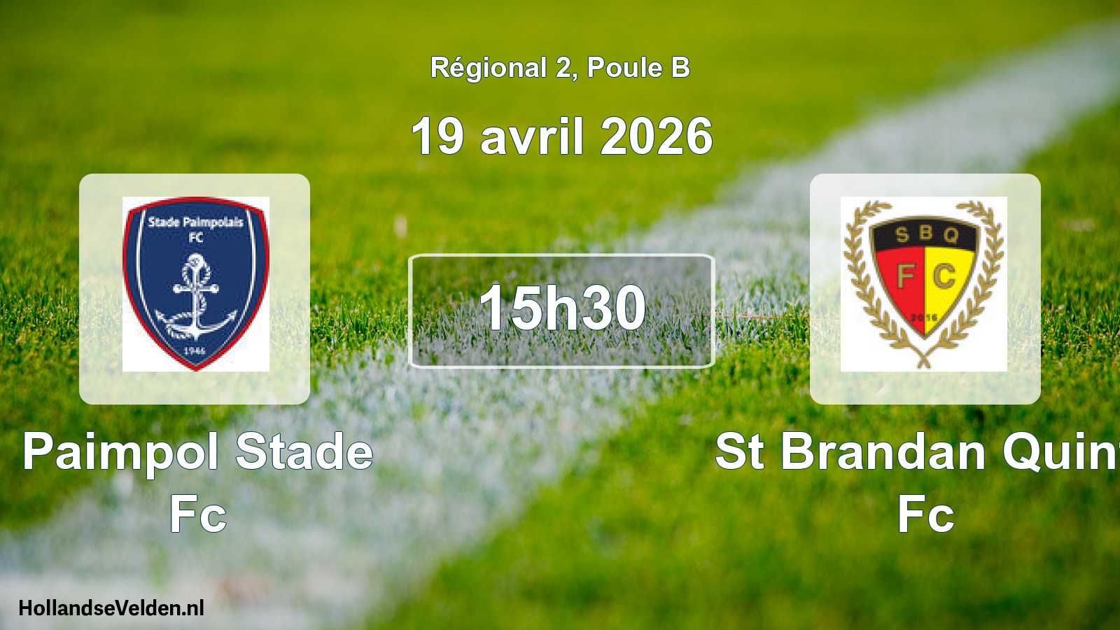 Scheduled Match: Paimpol Stade Fc - St Brandan Quint Fc (19 April 2026)