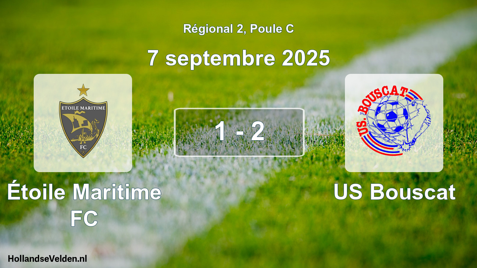 Match joué: Étoile Maritime FC - US Bouscat 1 - 2 (7 septembre 2025)