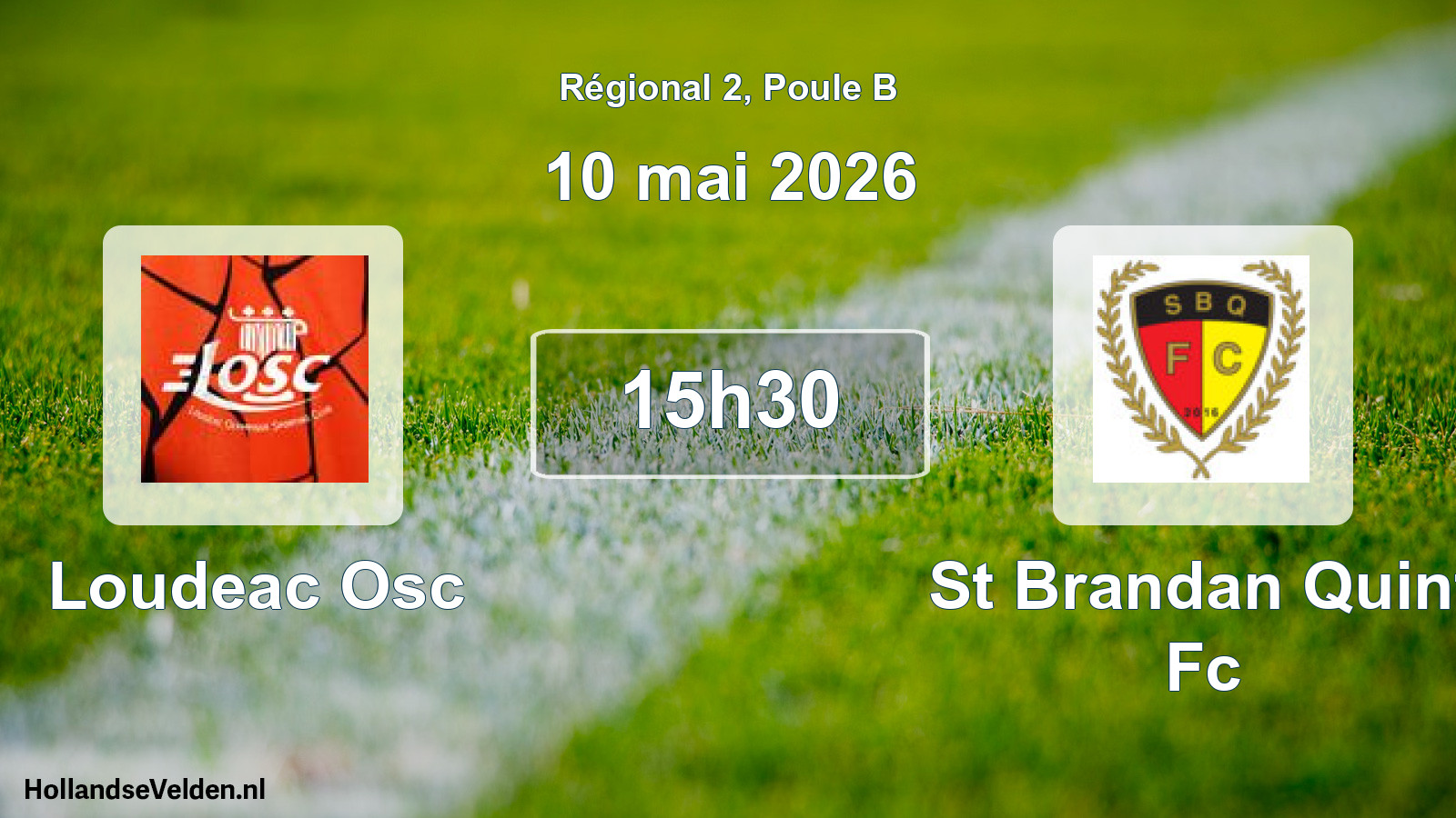 Geplande wedstrijd: Loudeac Osc - St Brandan Quint Fc (10 mai 2026)