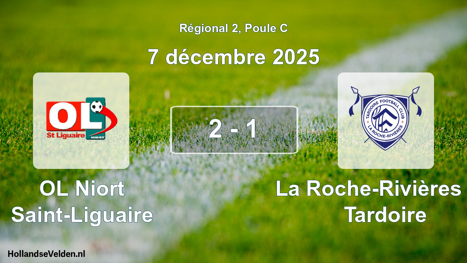 Total number of matches played: OL Niort Saint-Liguaire - La Roche-Rivières FC Tardoire 2 - 1 (7 December 2025)