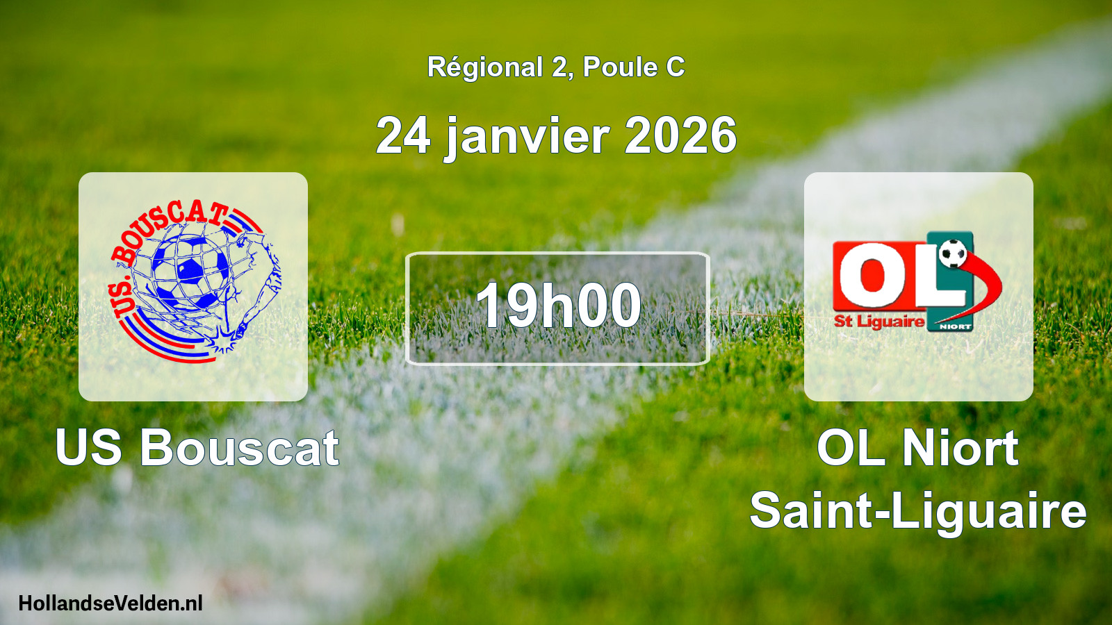 Match programmé: US Bouscat - OL Niort Saint-Liguaire (24 janvier 2026)
