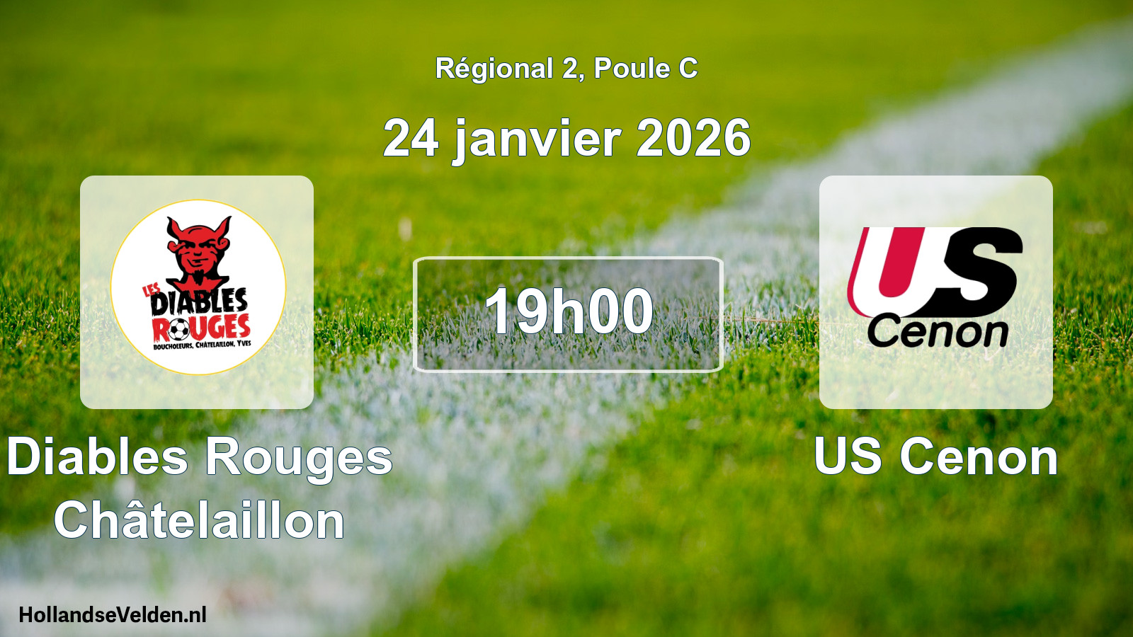 Scheduled Match: Diables Rouges Châtelaillon - US Cenon (24 January 2026)