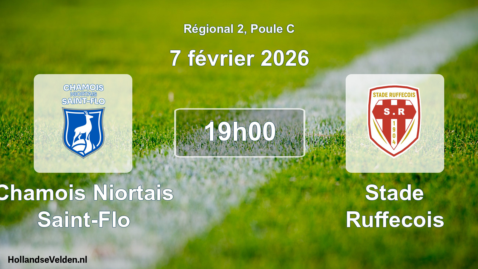 Scheduled Match: Chamois Niortais Saint-Flo - Stade Ruffecois (7 February 2026)
