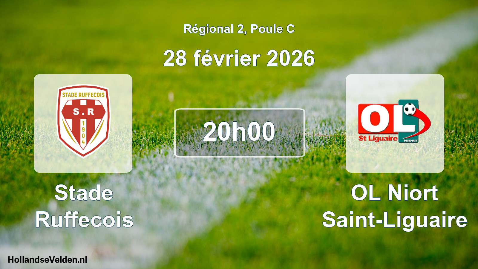 Match programmé: Stade Ruffecois - OL Niort Saint-Liguaire (28 février 2026)