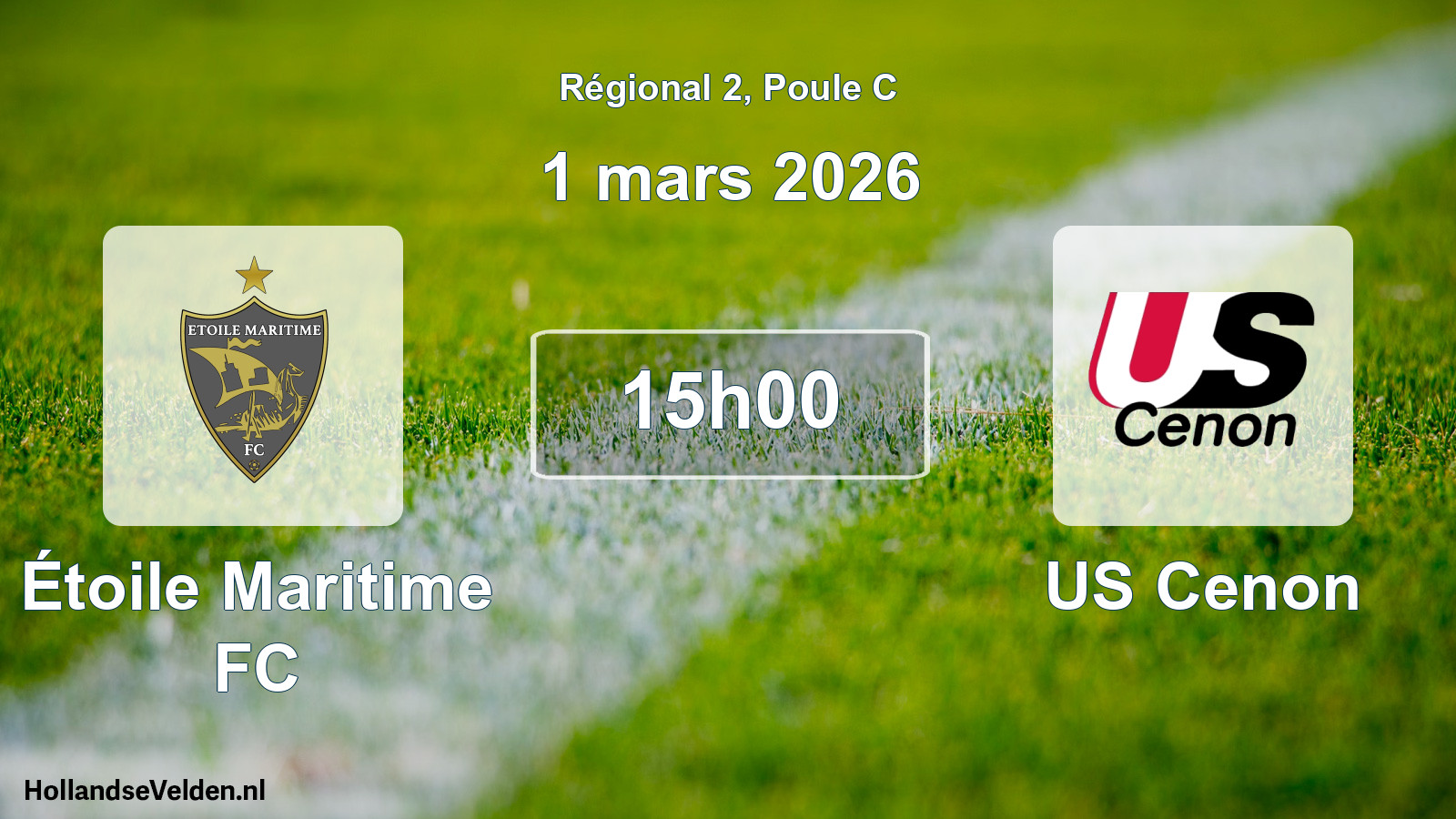 Scheduled Match: Étoile Maritime FC - US Cenon (1 March 2026)