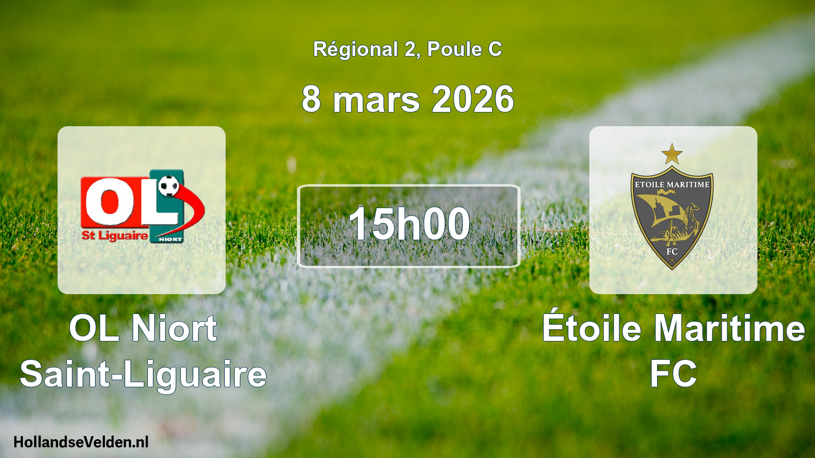 Match programmé: OL Niort Saint-Liguaire - Étoile Maritime FC (8 mars 2026)