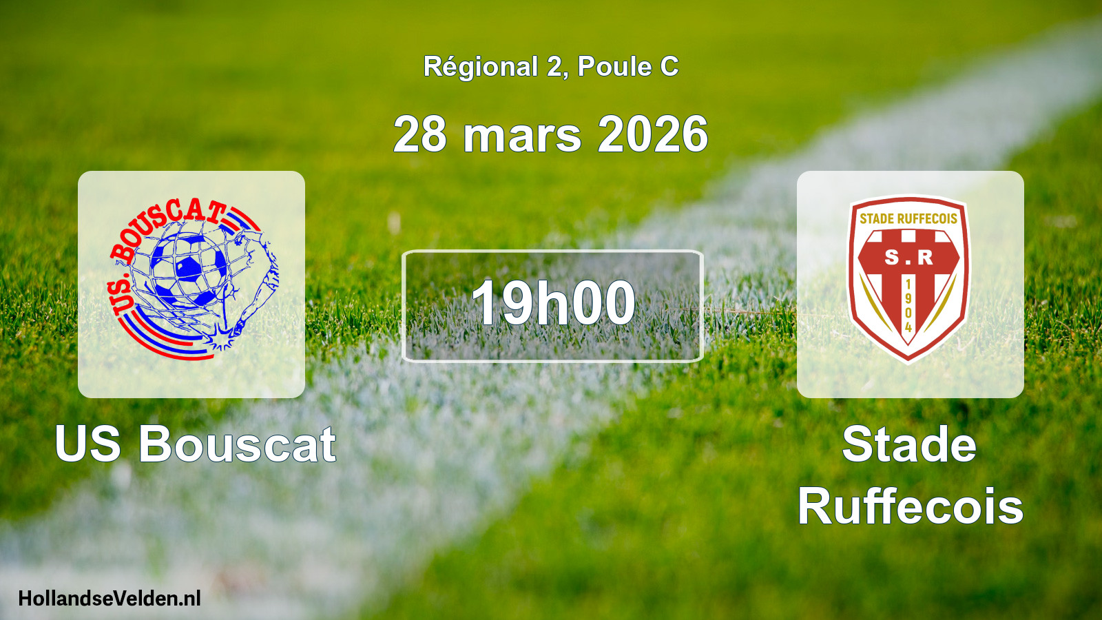 Match programmé: US Bouscat - Stade Ruffecois (28 mars 2026)