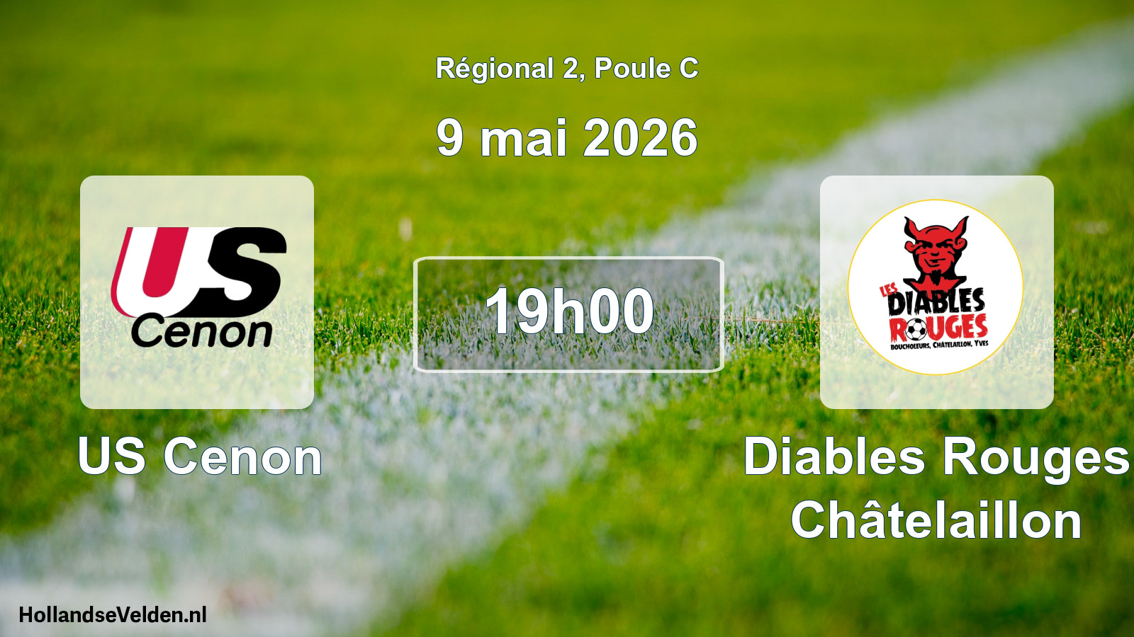 Scheduled Match: US Cenon - Diables Rouges Châtelaillon (9 May 2026)