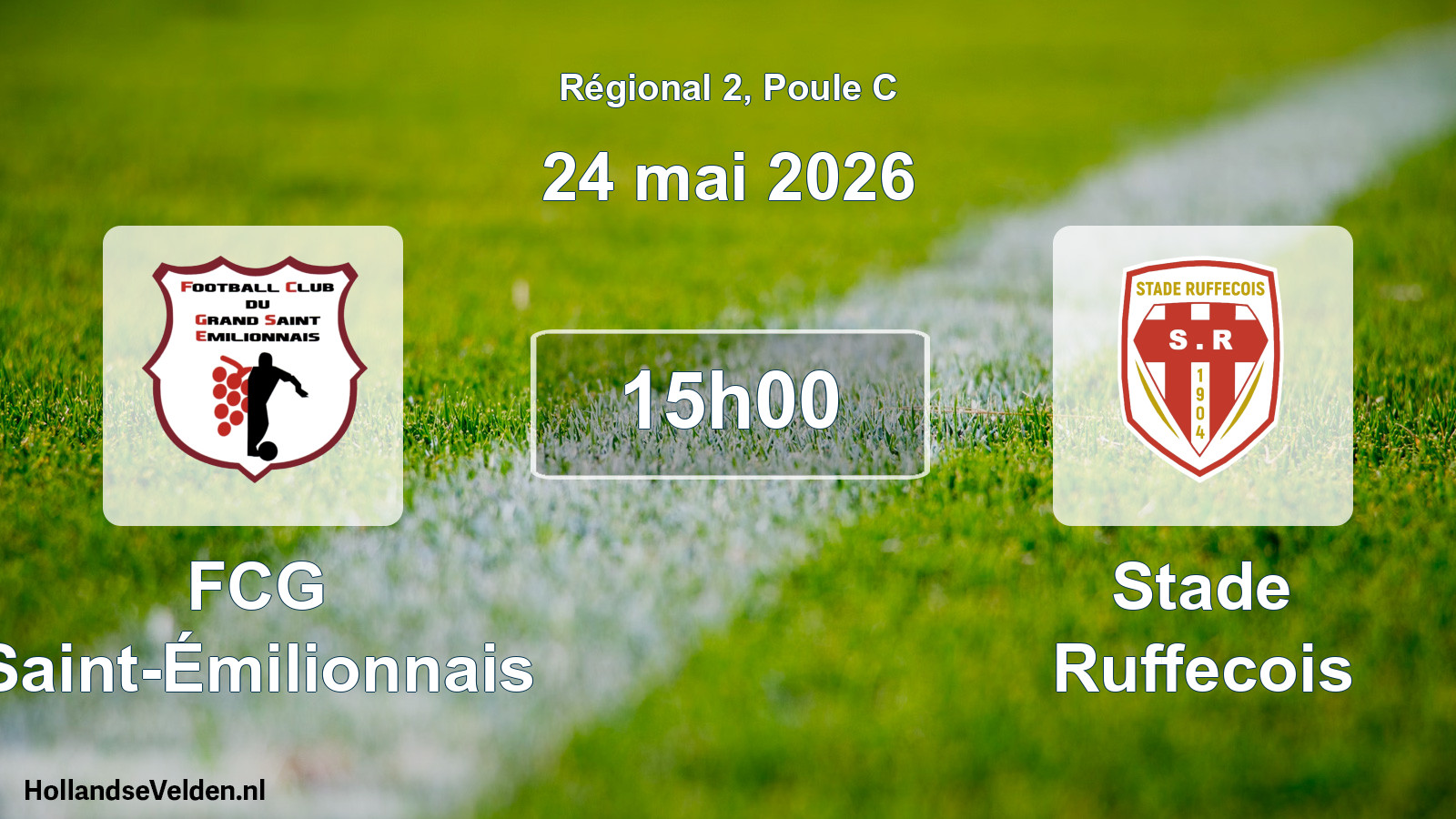 Scheduled Match: FCG Saint-Émilionnais - Stade Ruffecois (24 May 2026)