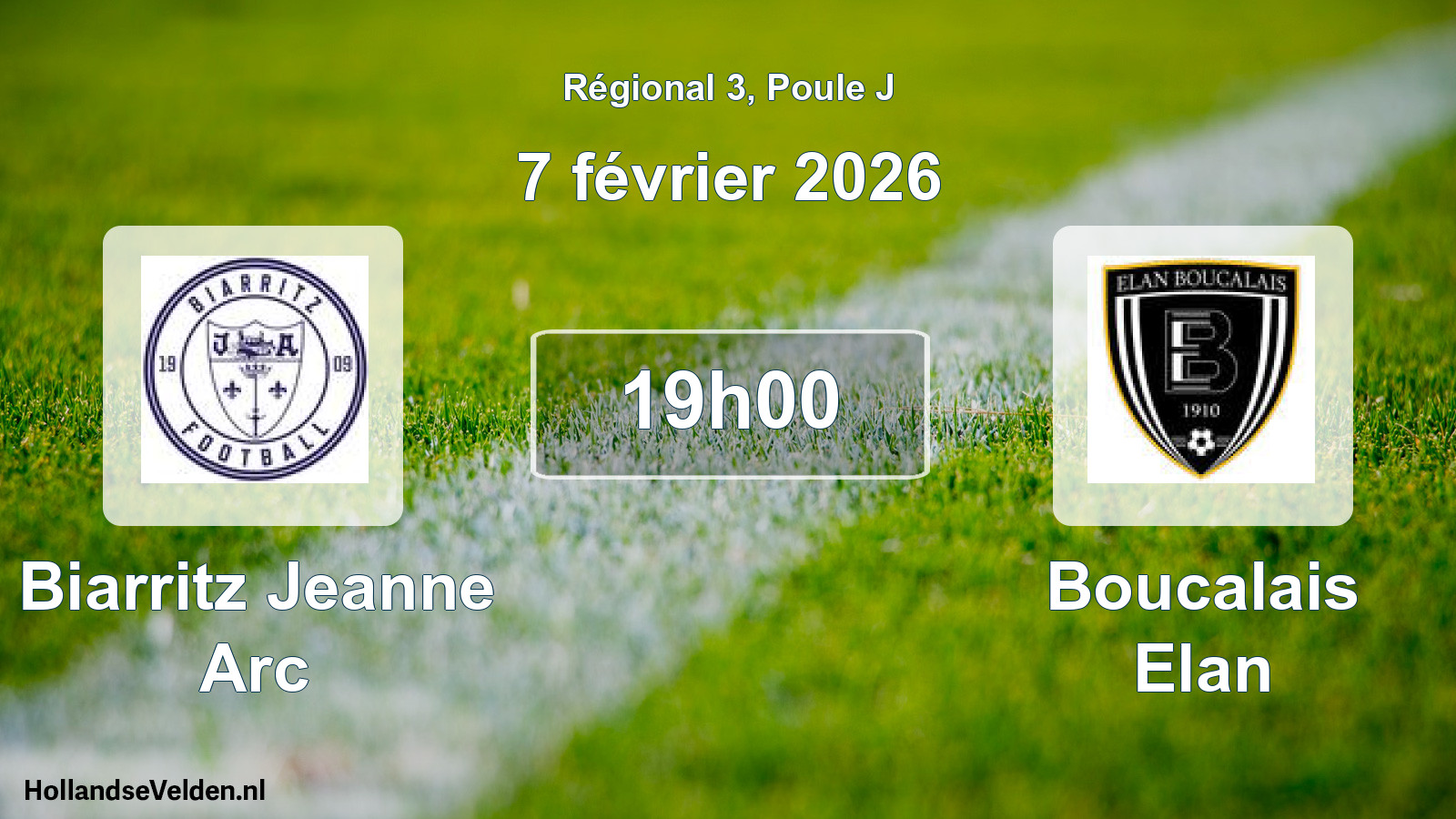 Scheduled Match: Biarritz Jeanne Arc - Boucalais Elan (7 February 2026)