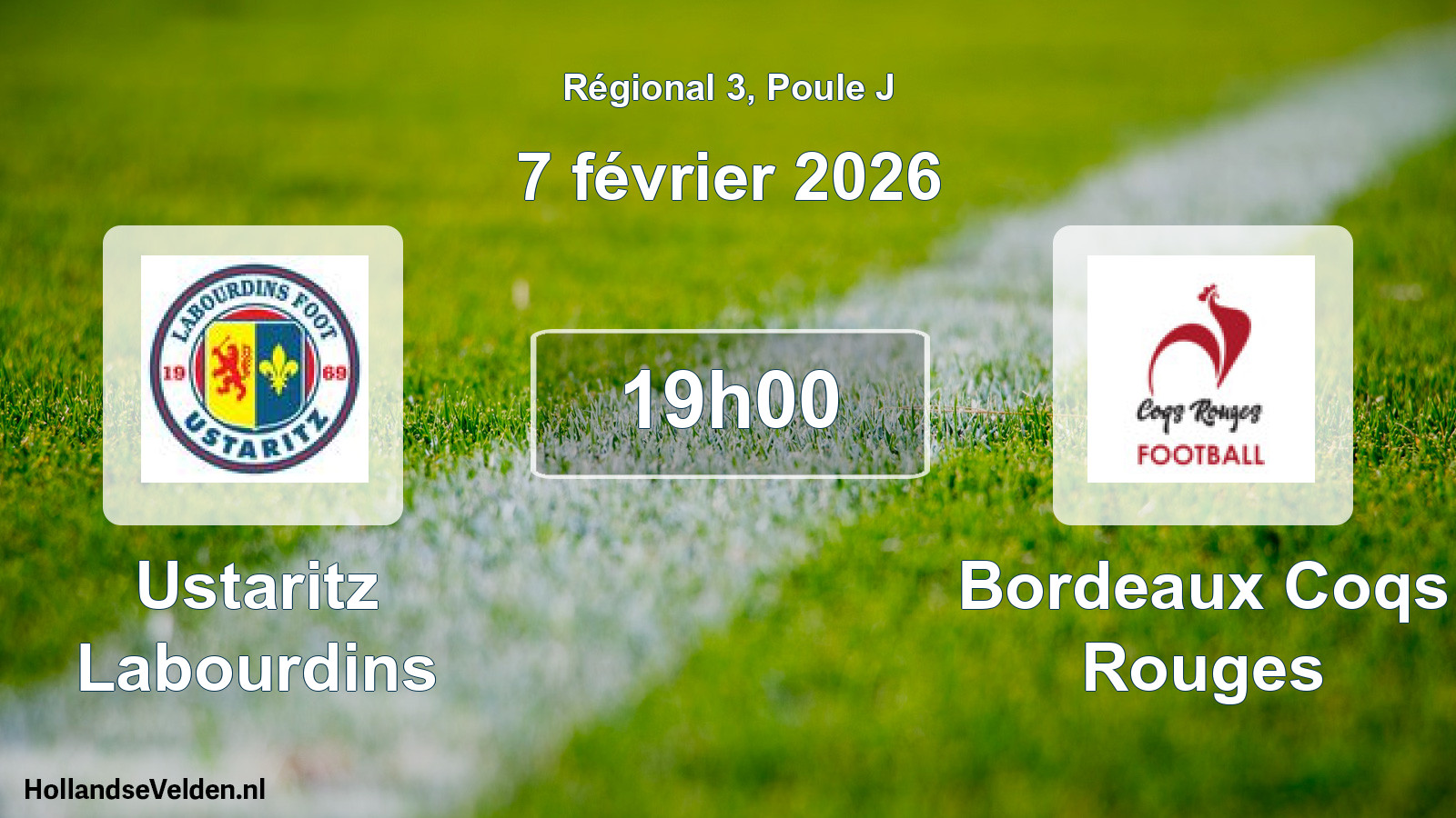Scheduled Match: Ustaritz Labourdins - Bordeaux Coqs Rouges (7 February 2026)
