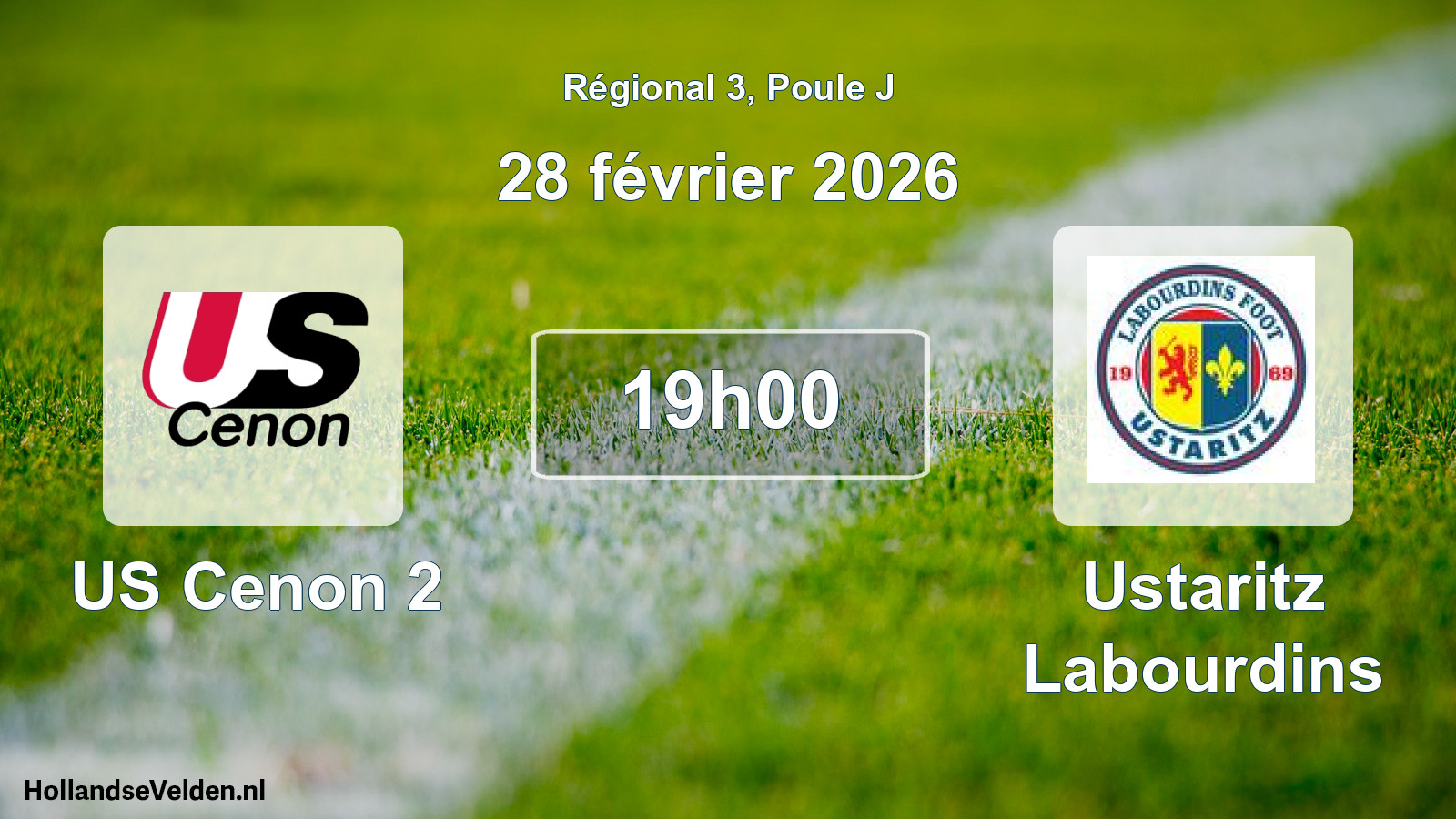 Scheduled Match: US Cenon 2 - Ustaritz Labourdins (28 February 2026)