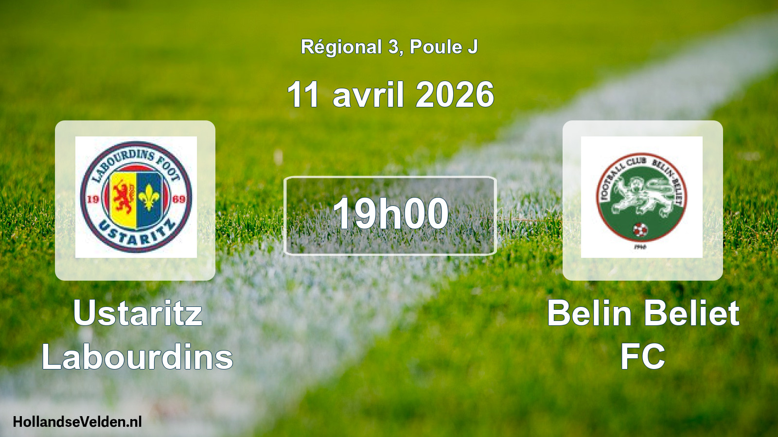 Scheduled Match: Ustaritz Labourdins - Belin Beliet FC (11 April 2026)