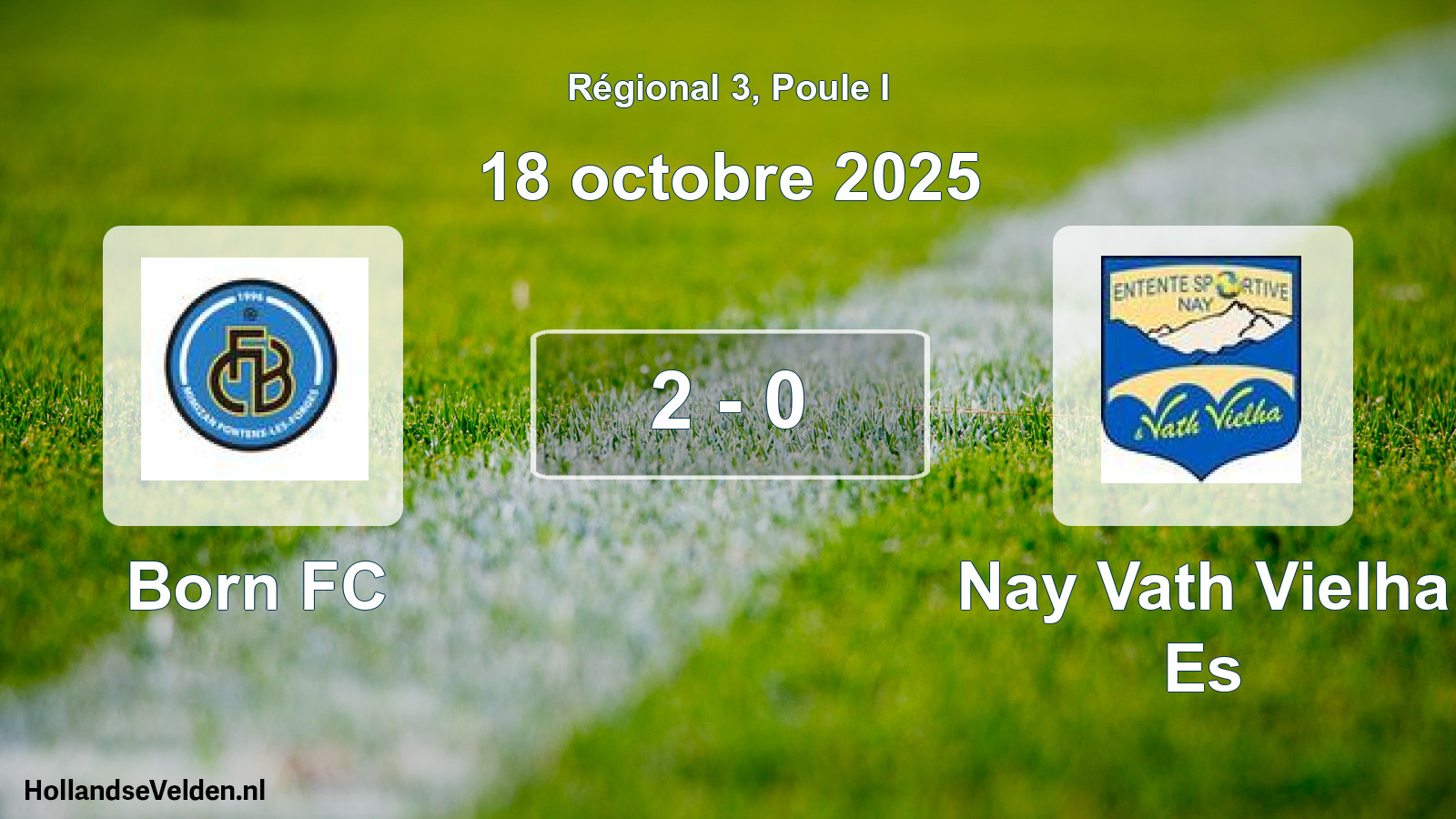 Match joué: Born FC - Nay Vath Vielha Es 2 - 0 (18 octobre 2025)