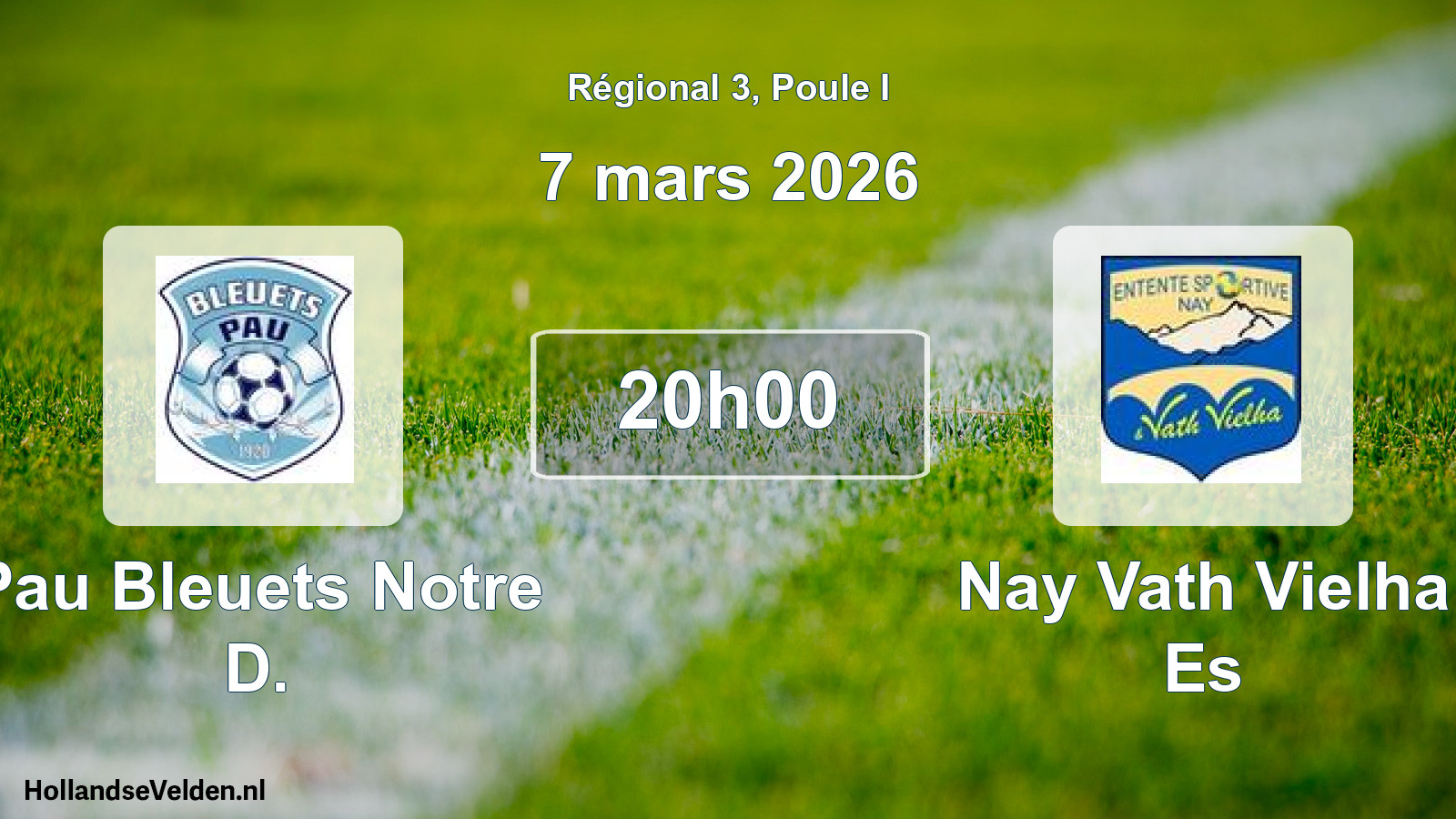 Match programmé: Pau Bleuets Notre D. - Nay Vath Vielha Es (7 mars 2026)