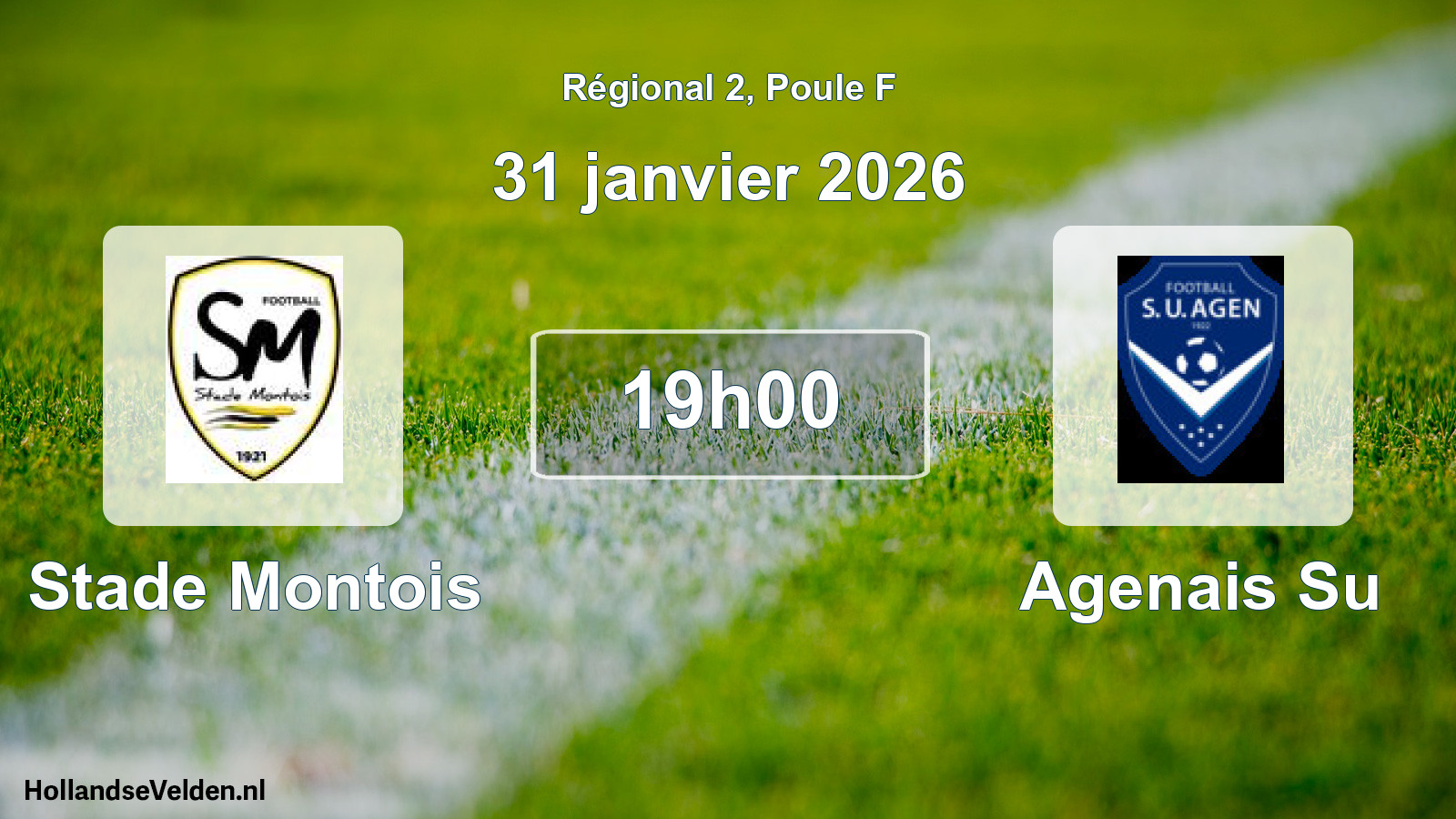 Geplande wedstrijd: Stade Montois - Agenais Su (31 januari 2026)