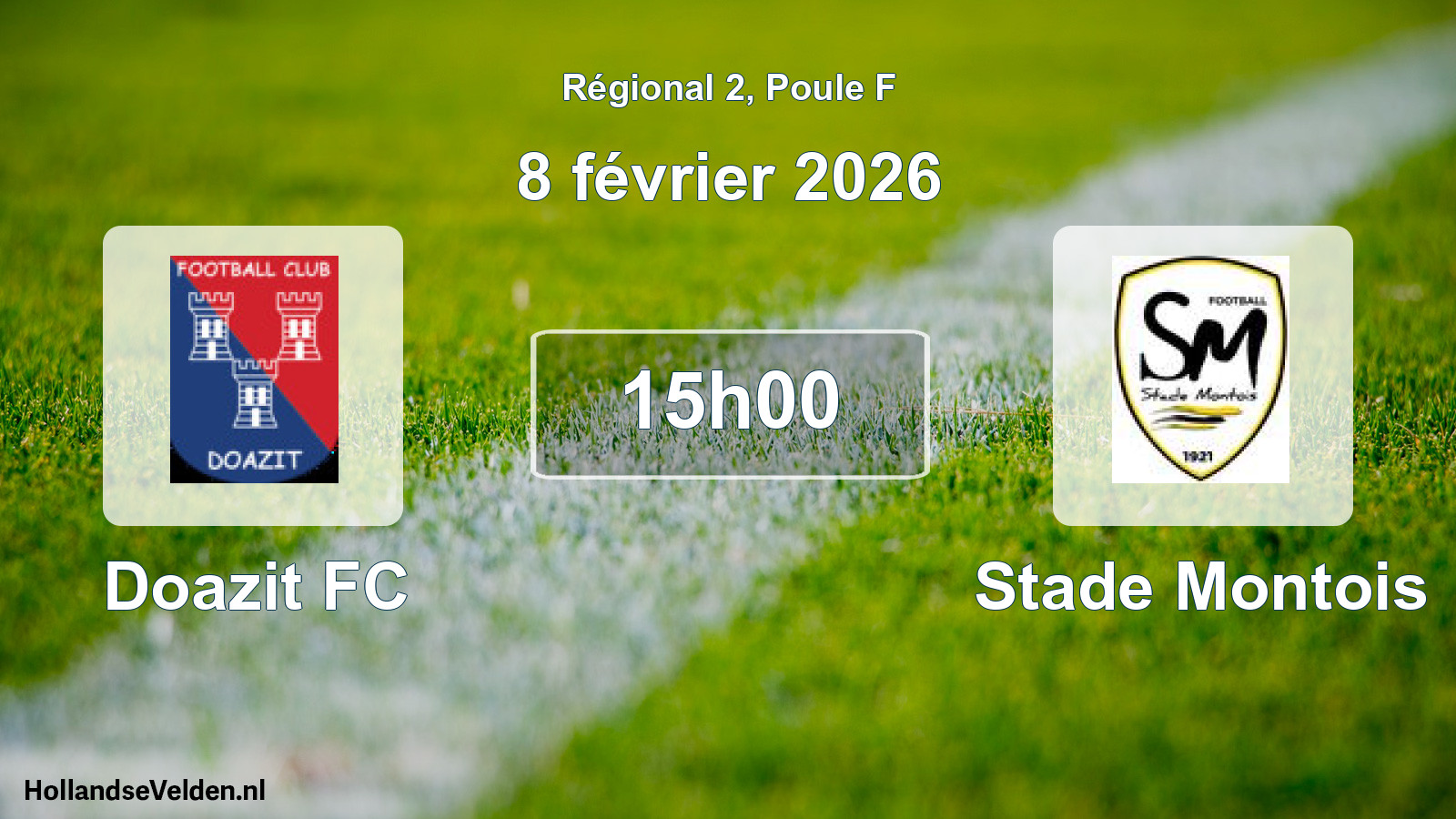 Match programmé: Doazit FC - Stade Montois (8 février 2026)