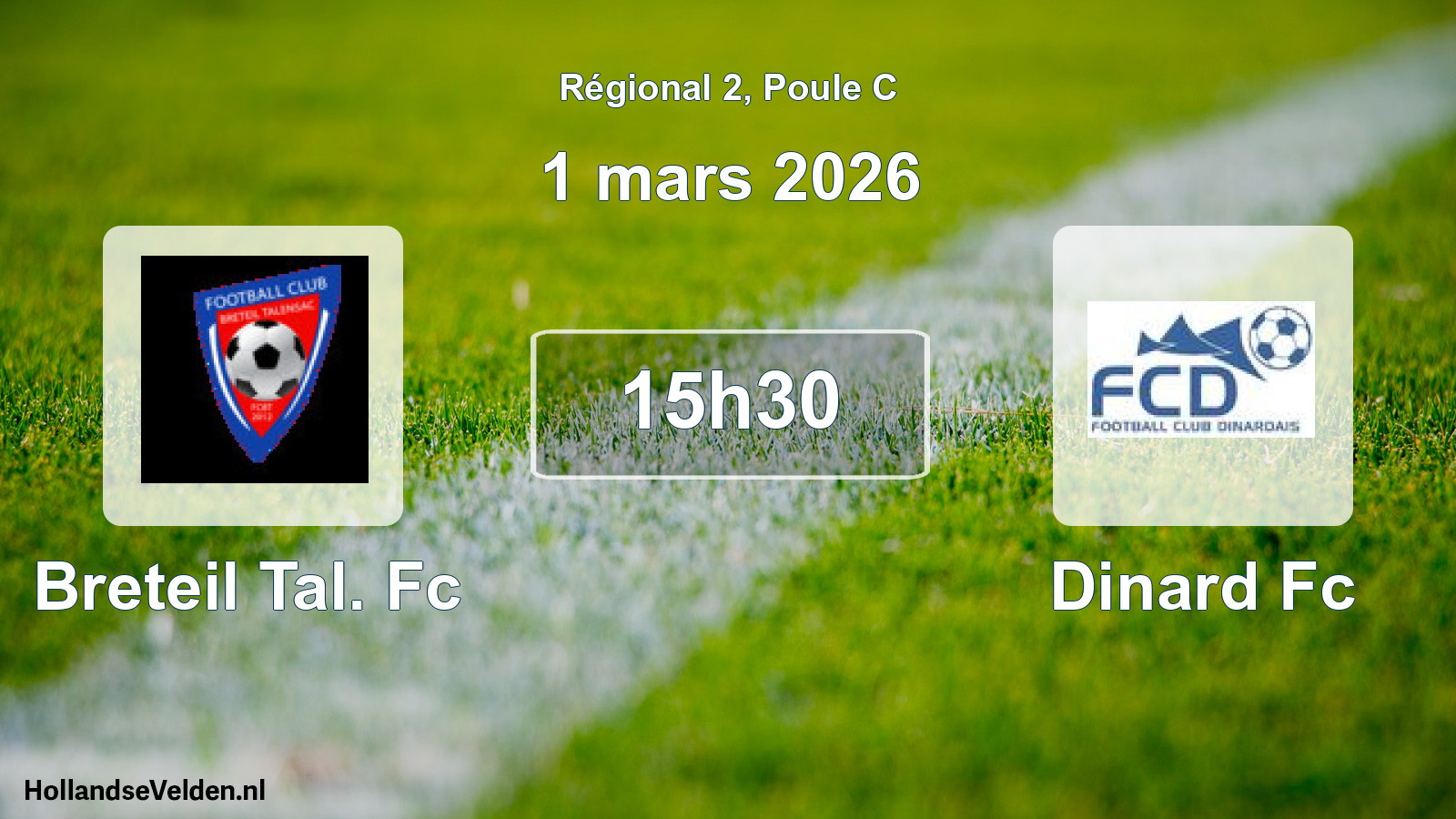Scheduled Match: Breteil Tal. Fc - Dinard Fc (1 March 2026)