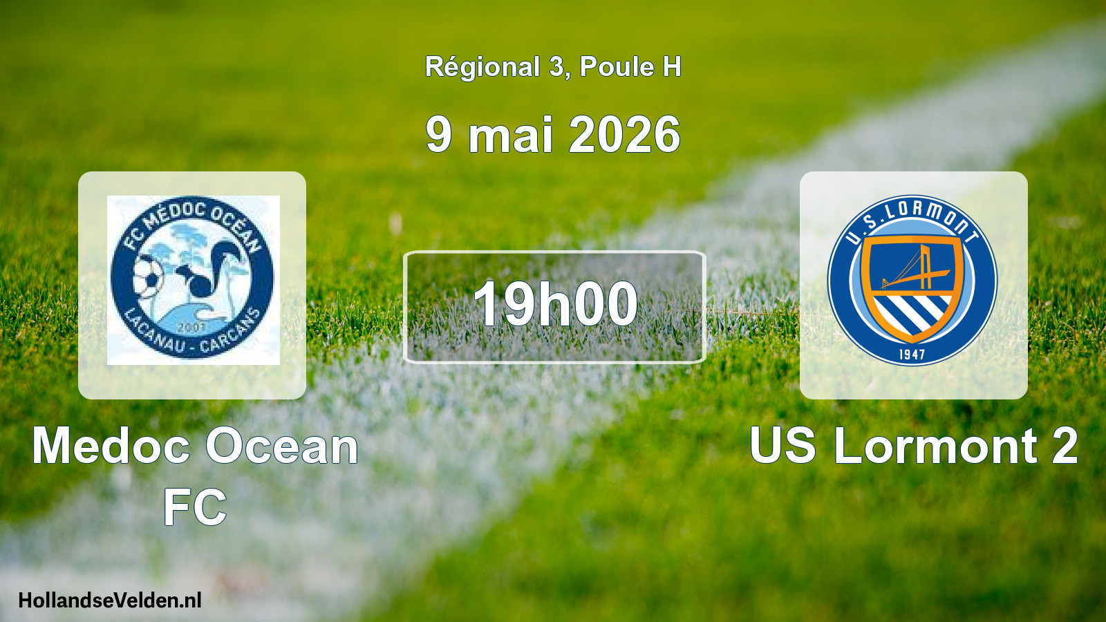 Scheduled Match: Medoc Ocean FC - US Lormont 2 (9 May 2026)
