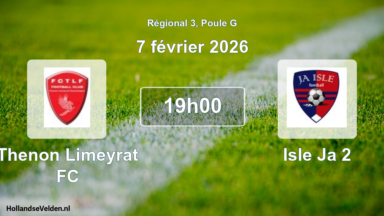 Match programmé: Thenon Limeyrat FC - Isle Ja 2 (7 février 2026)