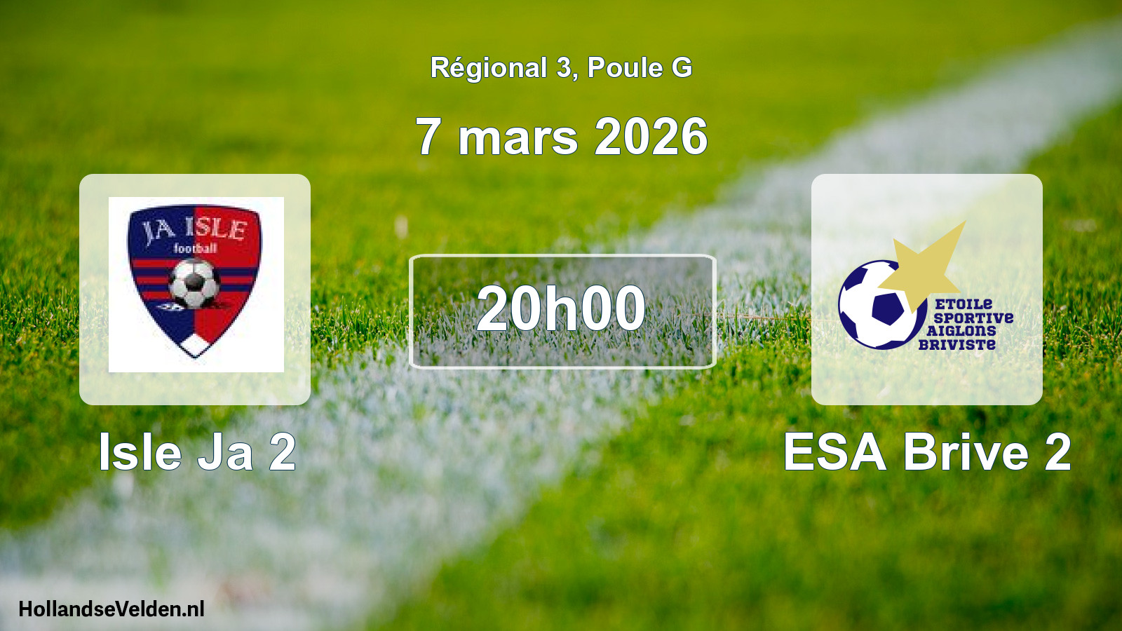 Scheduled Match: Isle Ja 2 - ESA Brive 2 (7 March 2026)