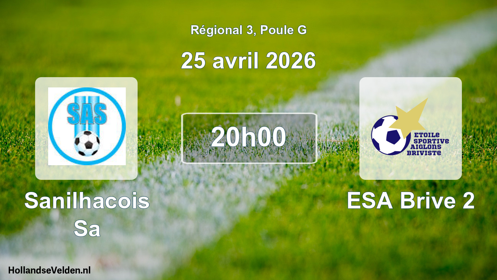 Scheduled Match: Sanilhacois Sa - ESA Brive 2 (25 April 2026)