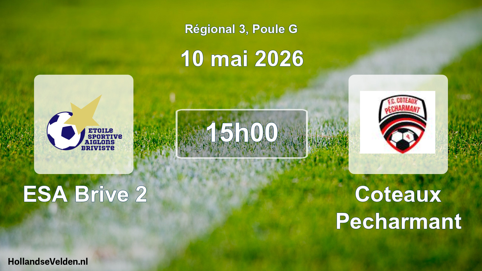 Scheduled Match: ESA Brive 2 - Coteaux Pecharmant (10 May 2026)