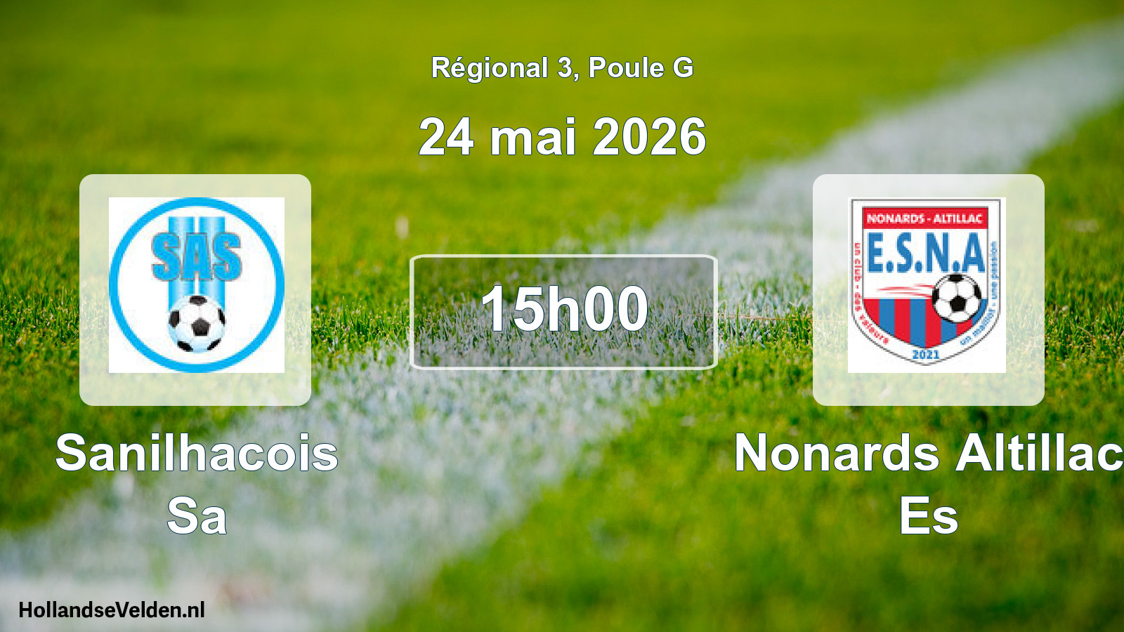 Match programmé: Sanilhacois Sa - Nonards Altillac Es (24 mai 2026)