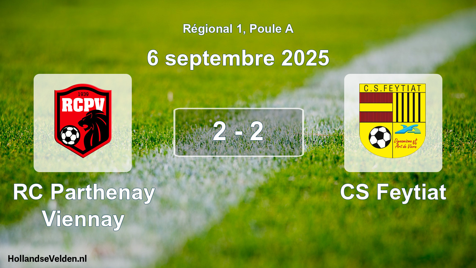 Match joué: RC Parthenay Viennay - CS Feytiat 2 - 2 (6 septembre 2025)
