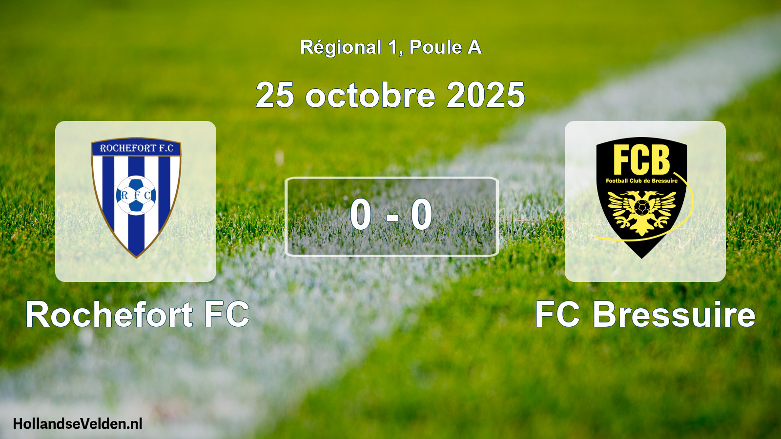 Match joué: Rochefort FC - FC Bressuire 0 - 0 (25 octobre 2025)