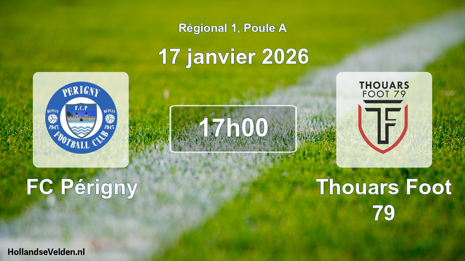 Geplande wedstrijd: FC Périgny - Thouars Foot 79 (17 januari 2026)