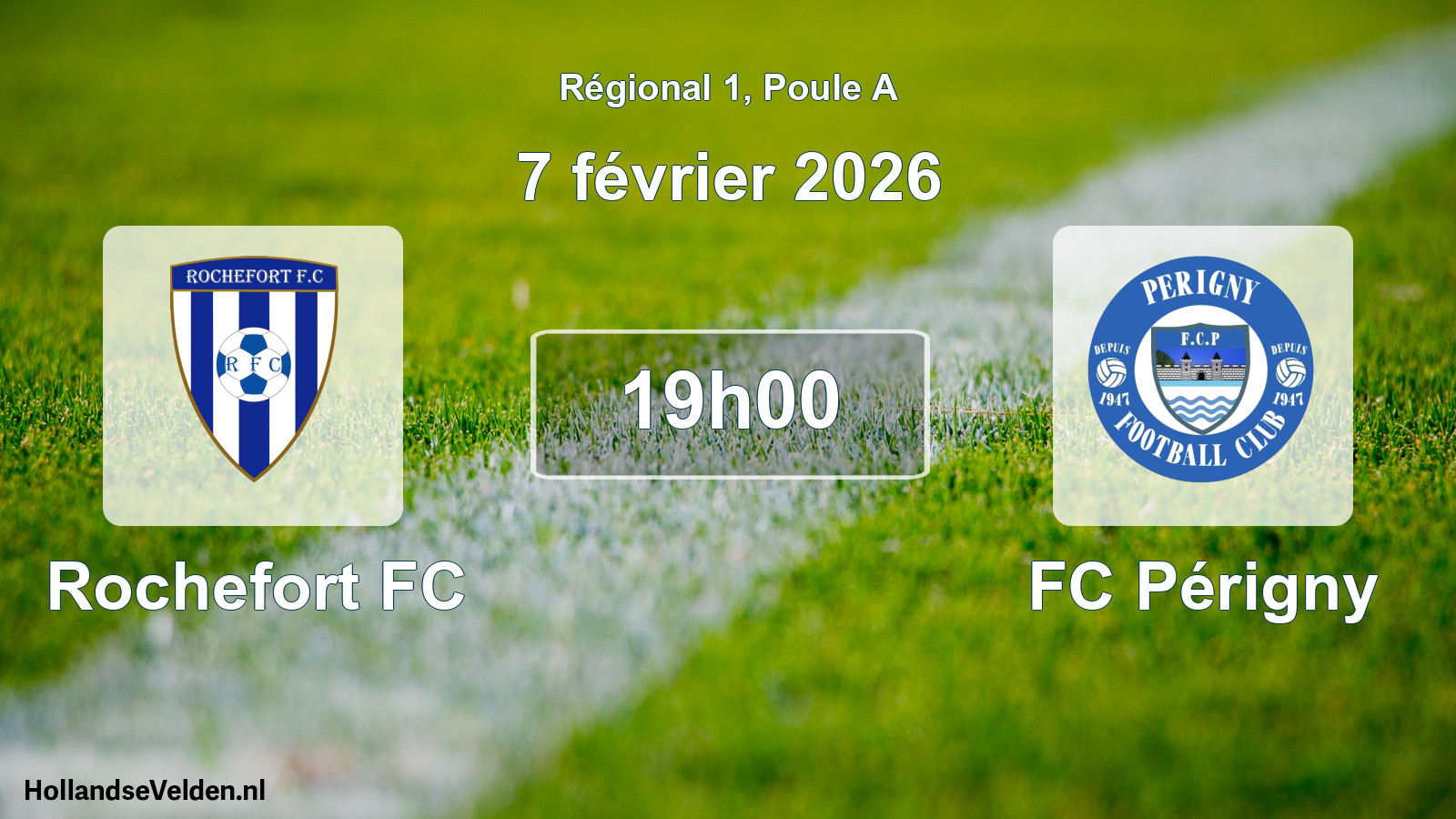 Scheduled Match: Rochefort FC - FC Périgny (7 February 2026)
