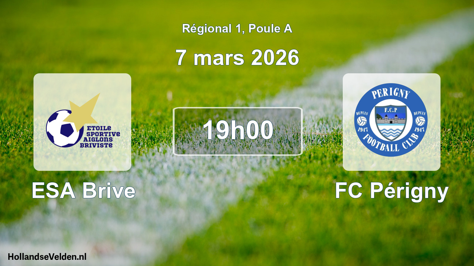 Scheduled Match: ESA Brive - FC Périgny (7 March 2026)