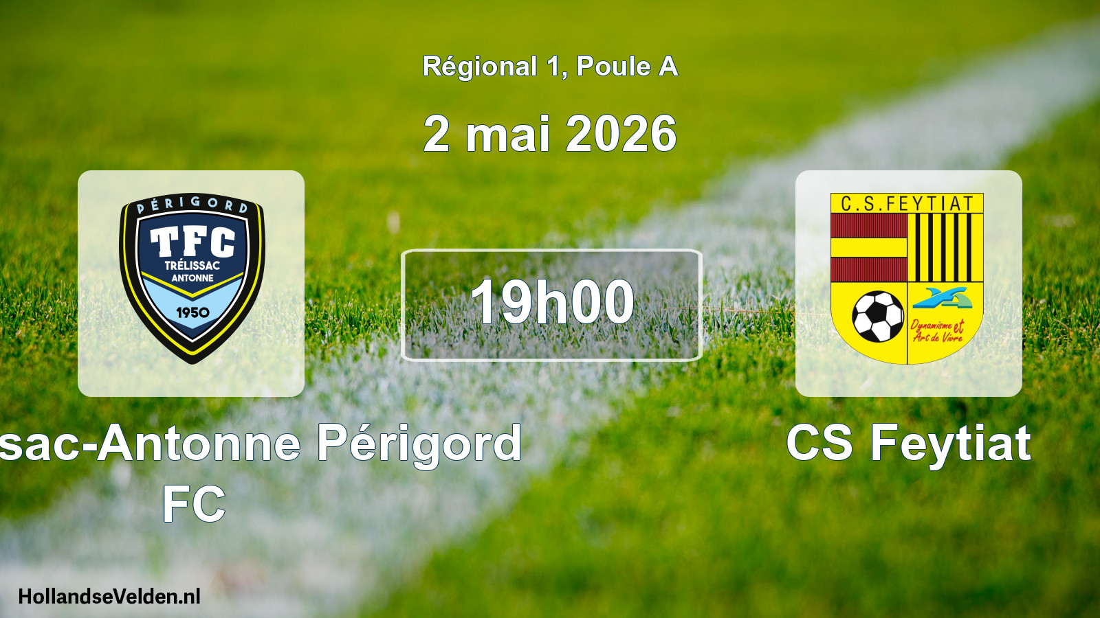 Match programmé: Trélissac-Antonne Périgord FC - CS Feytiat (2 mai 2026)